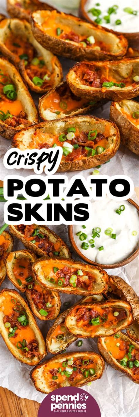 Crispy Oven Baked Potato Skins Hahosa