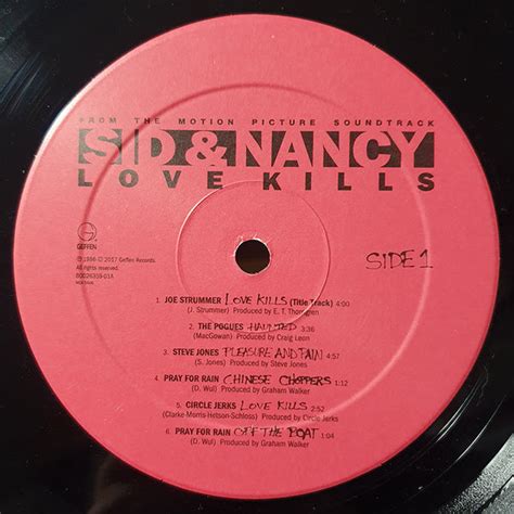 Sid And Nancy Love Kills Music From The Motion Picture Soundtrack