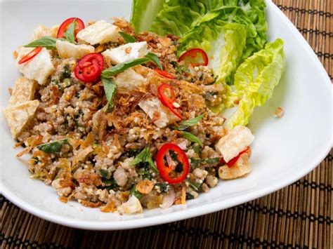 Pork Larb (Thai Salad with Pork, Herbs, Chile, and Toasted Rice Powder ...