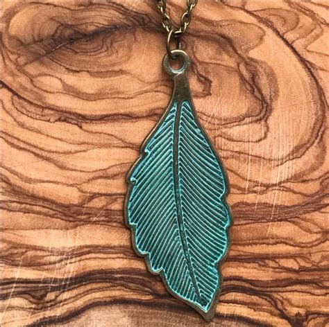 Collier De Feuilles Collier De Feuilles Boho Collier Patina Collier