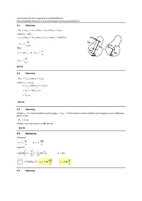 Uitwerkingen H Antwoorden Bij De Vraagstukken Van Hoofdstuk Het