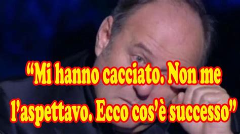 Dramma Gerry Scotti Il Conduttore In Lacrime Mi Hanno Cacciato Non