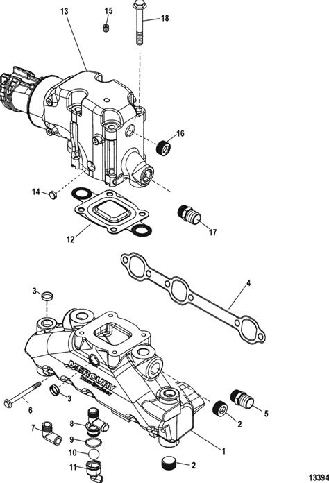 Mercruiser L Mpi Alpha Bravo Exhaust Manifold Elbow Parts