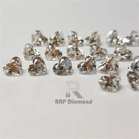 Melee Diamond Ghi Color To Carat Vs Purity Loose Fancy Heart