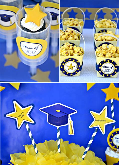 Graduation Party Ideas & FREE Party Printables | Graduation party decor ...