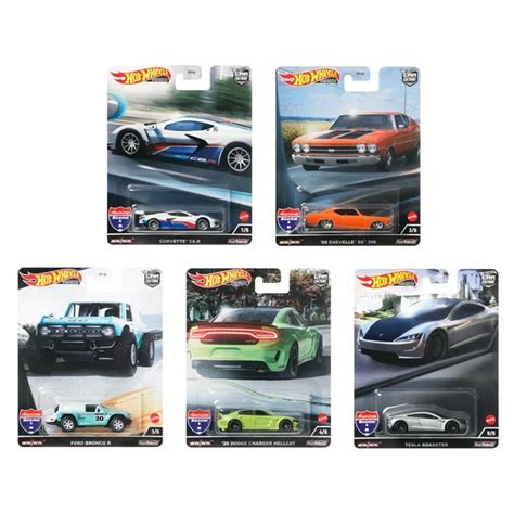 Hot Wheels American Scene Car Culture Lot Set PREMIUM FULL SET