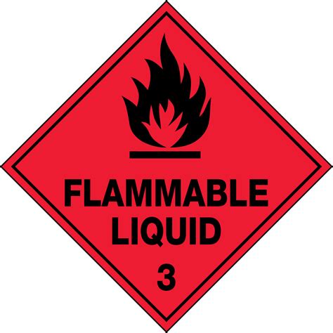 Hazchem Labels - Flammable Liquid 3 | Hazchem Signs | USS