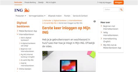 Eerste Keer Inloggen Ing BE Inloggen