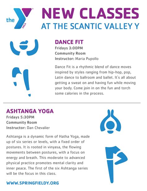 New Classes at the Scantic Valley YMCA! - YMCA of Greater Springfield