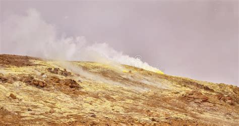 Sulfur Gas on Taftan Volcano in Iran Stock Photo - Image of highway, rural: 167821754