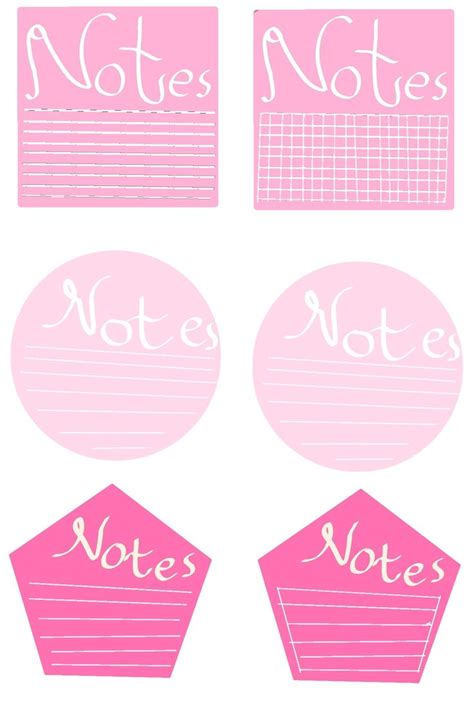 Printable notes (Pink) | Printable notes, Notes, Pink