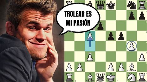 MAGNUS JUGANDO EN MODO GAMBITO Carlsen Vs Dragomirescu Early Titled