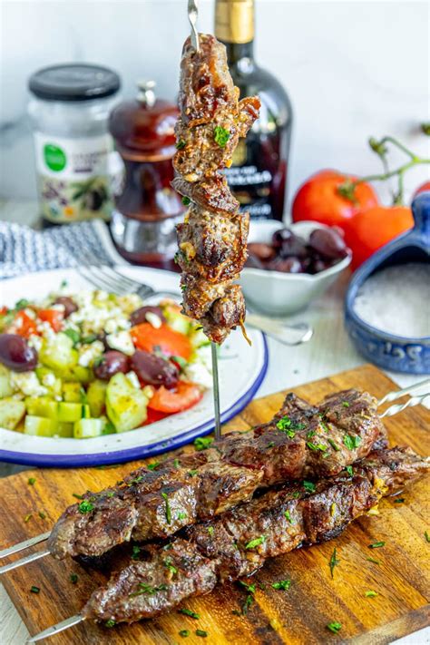 Grilled Lamb Souvlaki Recipe Sweet Cs Designs