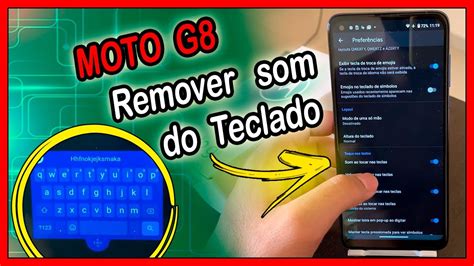 Como Remover O Som Do Teclado No Moto G Youtube