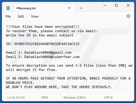 Datablack Ransomware Desencriptado Eliminaci N Y Recuperaci N De