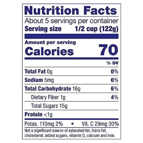 Dole Tropical Fruit Cup Nutrition Facts Besto Blog