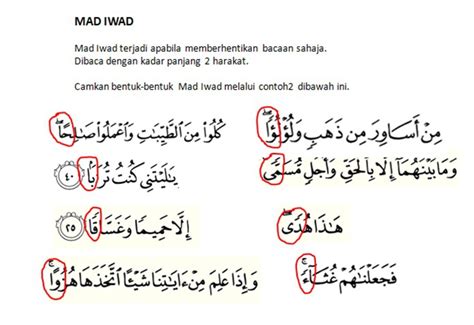 Contoh Mad Iwad / Sebutkan Contoh Bacaan Dari Mad Iwad Dalam Al Quran ...