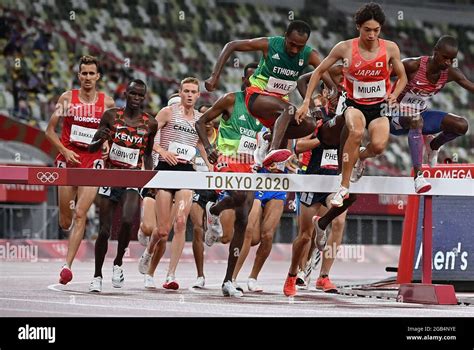 Tokyo Aug Xinhua Athletes Compete During The