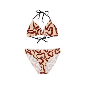 Emmiol Kostenloser Versand Neckholder Bikini Set Mit