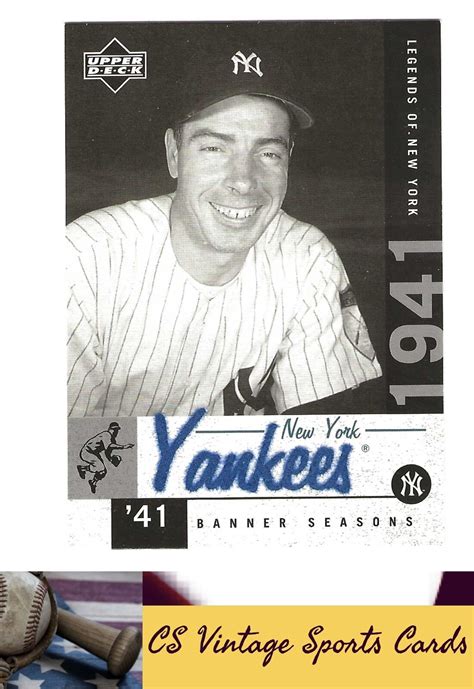 Upper Deck Legends Of New York Joe Dimaggio Ebay