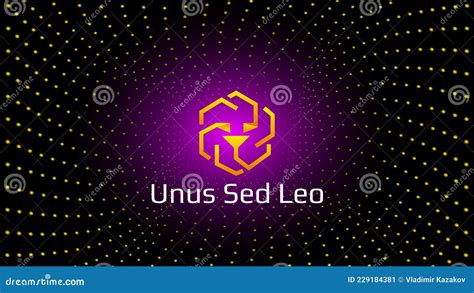 Unus Sed Leo Cryptocurrency Token Symbol In Circle With Pcb Tracks On