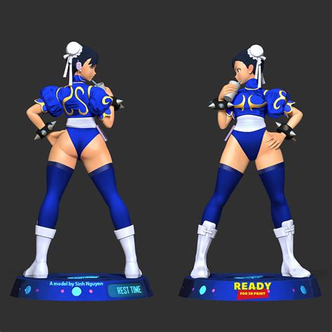 Chun Li Street Fighter Fanart 3D Model By Sinh Nguyen