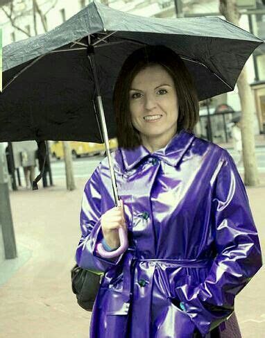 Purple Pvc Mack Rain Fashion Raincoat Raincoat Jacket