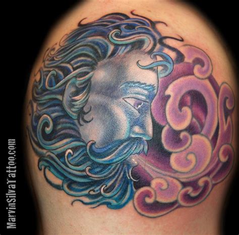 Blowing Wind Tattoo by Marvin Silva : Tattoos