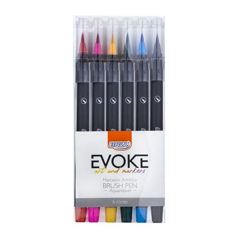 Caneta Brush Brw Evoke C6 Aquarelável