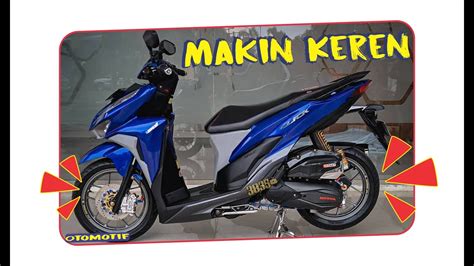 Repaint Biru Modif Vario Keren Biaya Juta An Youtube