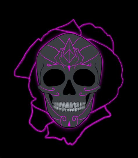 Neon Skull by BreadProduct on DeviantArt