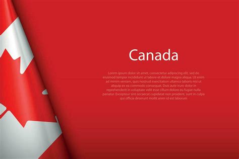 national flag Canada isolated on background with copyspace 28650104 ...