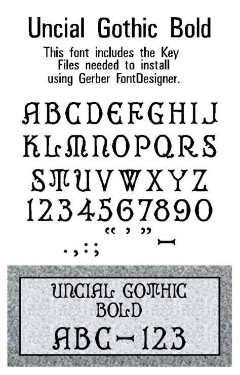 Uncial Gothic Bold - Font