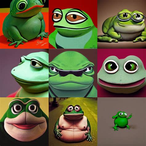 Realistic Fat Pepe The Frog By Steve Mccurry Stable Off