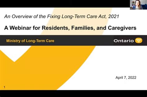 Webinar On Fixing Long Term Care Act 2021