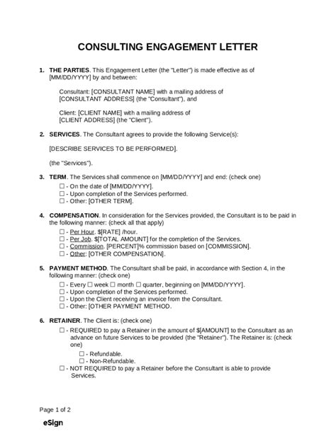 Consulting Engagement Letter Template Doc Template Pdffiller