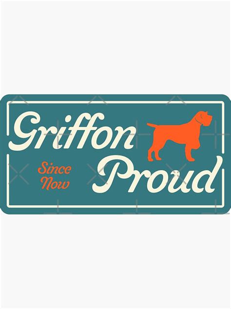 Griffon Proud Sticker For Sale By Boesarts Redbubble