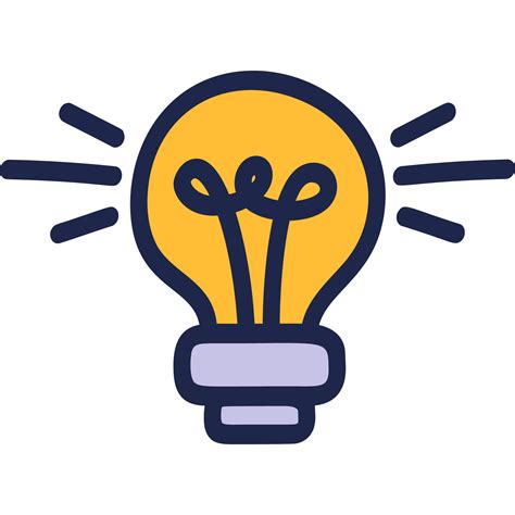 Light Bulb Doodle Icon 16458249 Png