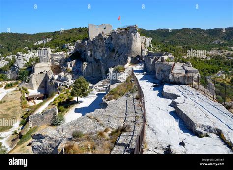 Les Baux-de-Provence historic castle Château Baux de Provence monument ...