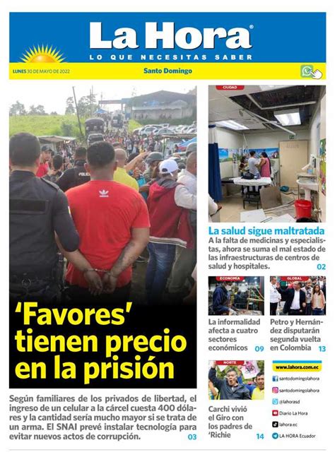 Santo Domingo 30 De Mayo 2022 Diario La Hora