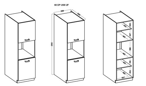 Wysoka Szafka S Upek Na Piekarnik Stilo Dp F Bia Y D B Artisan