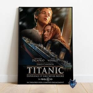 Titanic Poster Leonardo Dicaprio Wall Art Rolled Canvas - Etsy