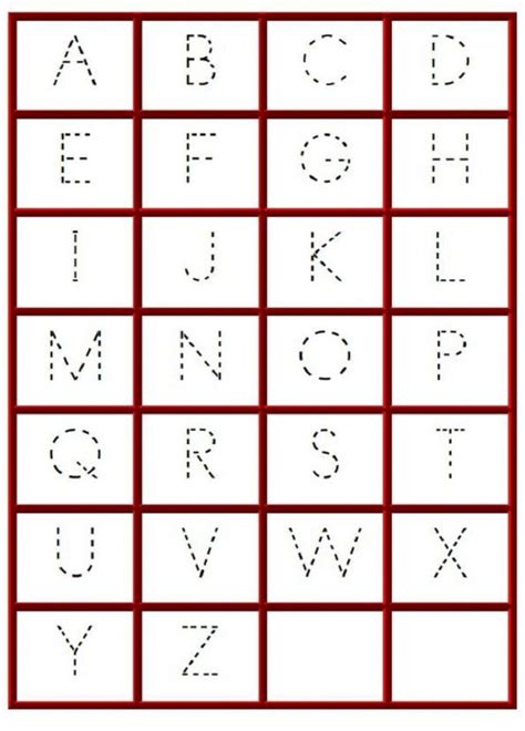 Beginner Kindergarten Alphabet Worksheets