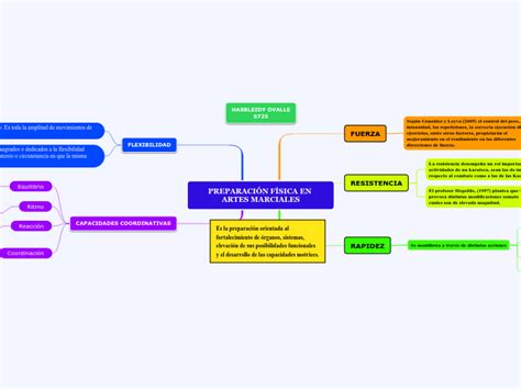 PREPARACIÓN FÍSICA EN ARTES MARCIALES Mind Map