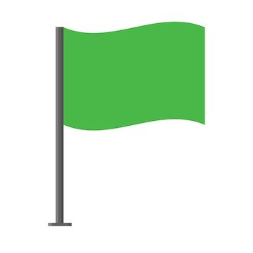 Premium Vector | Green flag vector