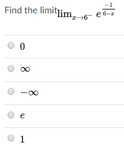 Solved Find The Limit Lim X Rightarrow E X Chegg