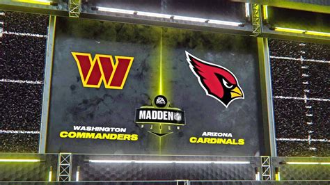 Washington Commanders Vs Arizona Cardinals Week 1 Simulation Nfl