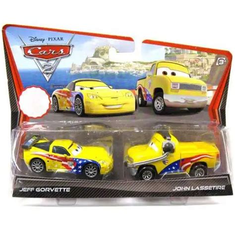 Disney Pixar Cars Cars 2 Main Series Jeff Gorvette with Metallic Finish ...