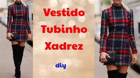 Diy Como Fazer Vestido Tubinho Xadrez Costura F Cil Passo A Passo