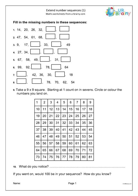 Free Sequence Worksheet Grade 5 Download Free Sequence Worksheet Grade